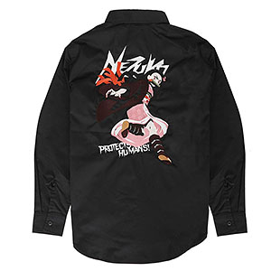 鬼滅の刃 竈門禰豆子 刺繍ワークシャツ(長袖)/XL予約お忘れなく！色々なお店の在庫状況を確認したい方も是非ご利用してください！
